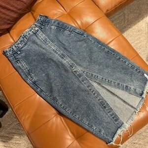 EUC One x One Teaspoon denim wrap skirt, size 26/27